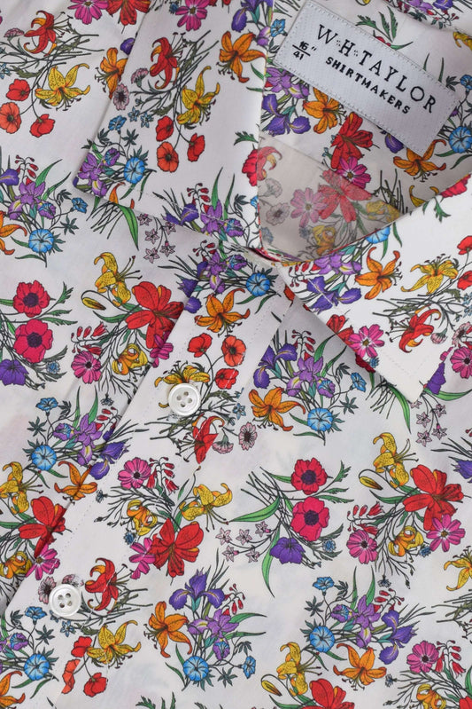 Floral Pattern Men's Bespoke Shirt